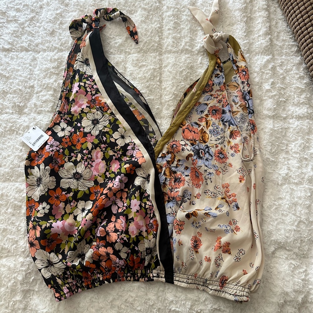 Free People Tied to You Tank, Large, NWT